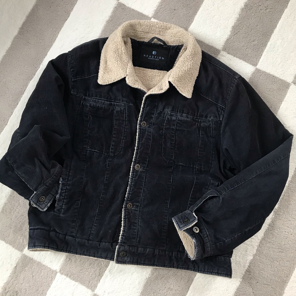 Corduroy jacket, Reaction Kenneth Cole, dark blue